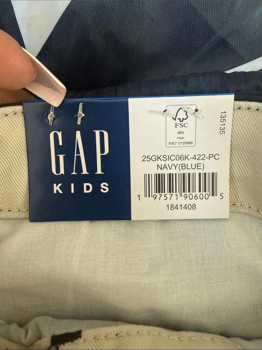 GAP Kids Classic Navy Chinos